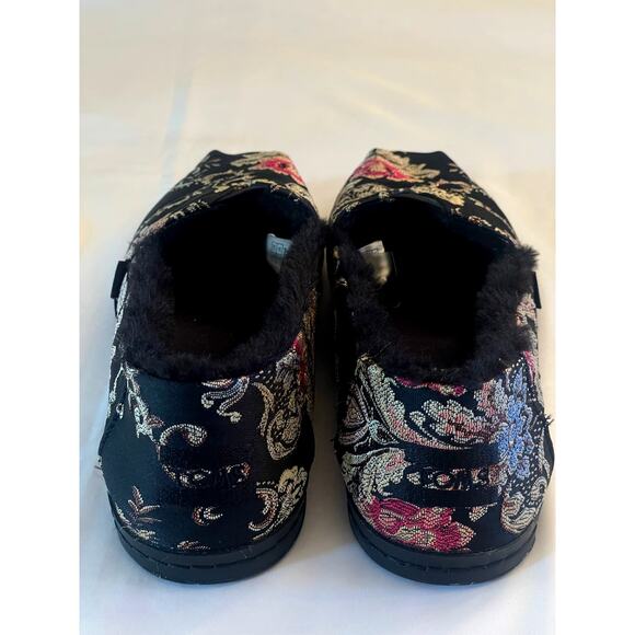 Tom’s Alpargata Black Floral Brocade Slip-On Women size 9 - Picture 5 of 7